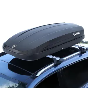 [GAOMON]Rooftop Cargo Box Carrier,Dual-Side Opening Roof Mount Travel Luggage Storage Capacity,165 LBS Weight Capacity Vehicle Hard-Shell Carriers with Secure Straps&Keys,Black(12 Cubic Feet)