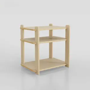 Mid Century Nightstand. Night Stand. Small Side Table. End Table. Bedside Table. Plywood Furniture. Simple Nightstand.