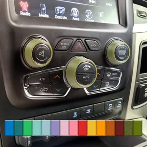 For RAM 1500 2013-2018 - Knob Press-Fit Covers | 3-Knob Set Choose Your Color! Precision Fit For a Snug Fit That Stays In Place With No Tape or Adhesive. Made with High Quality Materials That Won't Warp or Fade! Made In The USA