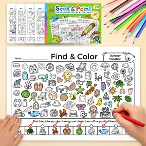 Fun Coloring and Find Activity Book, Educational Gift for Boys and Girls, Engaging Prechool Learning Workbook, Perfect Gift for Kids