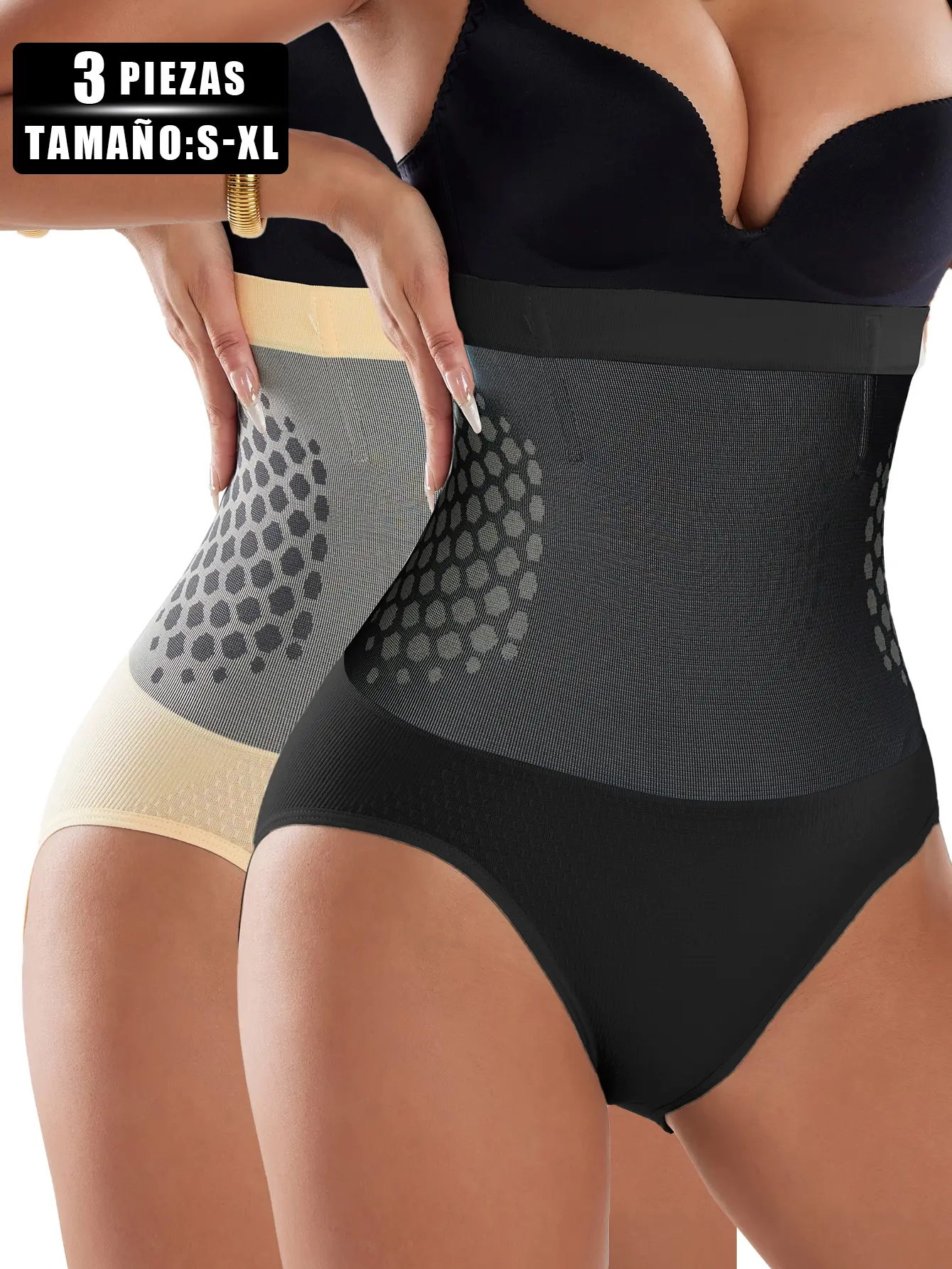 Women's High Waist Shapewear Shorts with Tummy & Hip Control, Seamless Butt Lift, Smooth Breathable Fabric for Comfortable Everyday Wear, Fitted, Stretchy