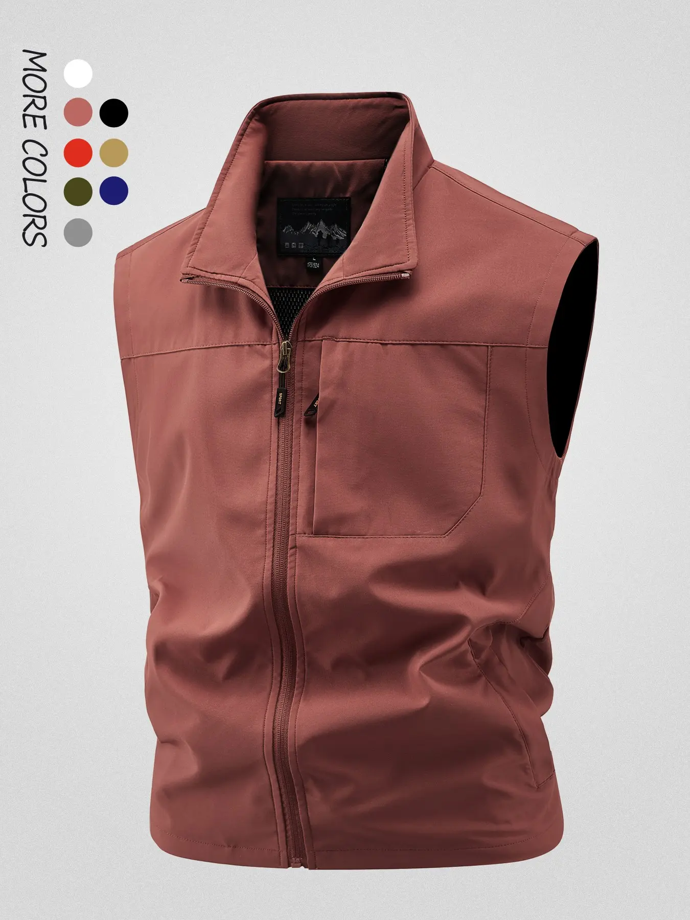 Men's Slim Fit Casual Hooded Fishing Vest, Outdoor Hiking Camping Tactical Gilet Vest, Multi-Functional Summer Workwear Photography Jacket Pockets, Minimalist Fitted Vest