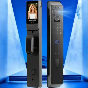 APP Biometric Smart Lock Security Lock 3D Face Recognition Fingerprint Password Smart Door Lock Built in doorbell With Anti-theft snapshot