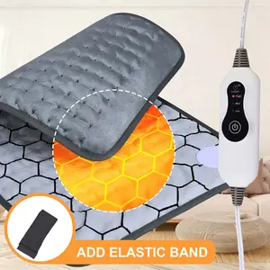 Relieve menstrual cramps and body aches with this portable heating pad. 24“ x 12” size. Features 2-hour auto-shutoff and 3 heat settings. Soft flannel cover with skin-friendly material. Perfect holiday gift for dad, mom, or friends. Heats shoulders, legs,