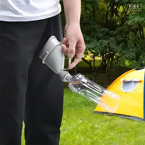 EC 1PC Portable Urination Device, Unisex Travel Emergency Toilet with Tube and Handle, Outdoor Camping Pee Funnel