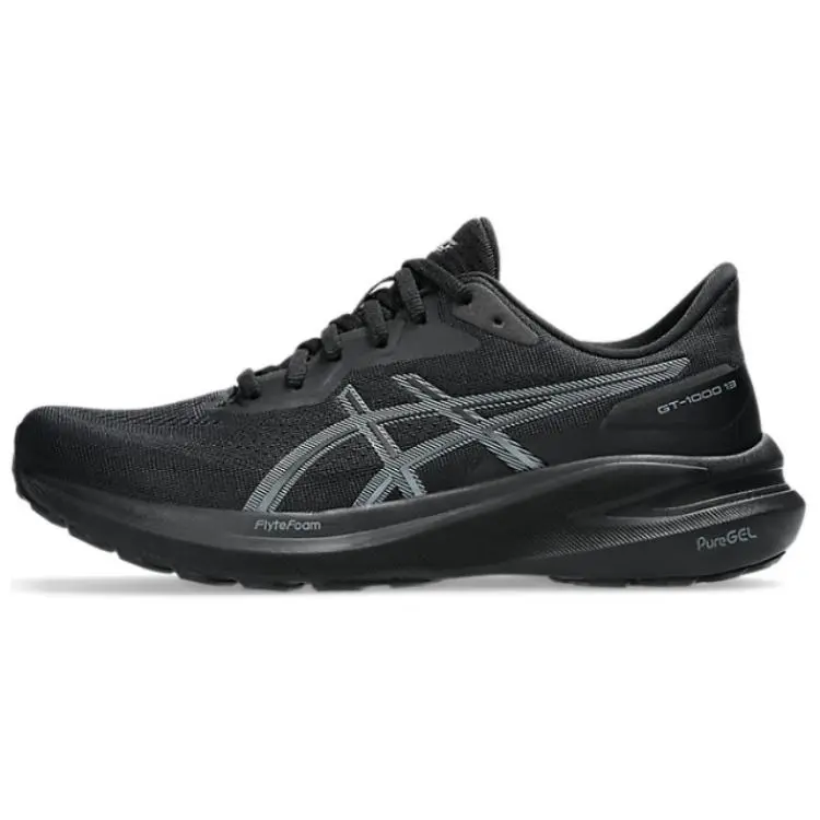 ASICS GT 1000 13 Black Steel Grey Versatile Cushioned Low Top Running Shoes Women's 1012B663-004