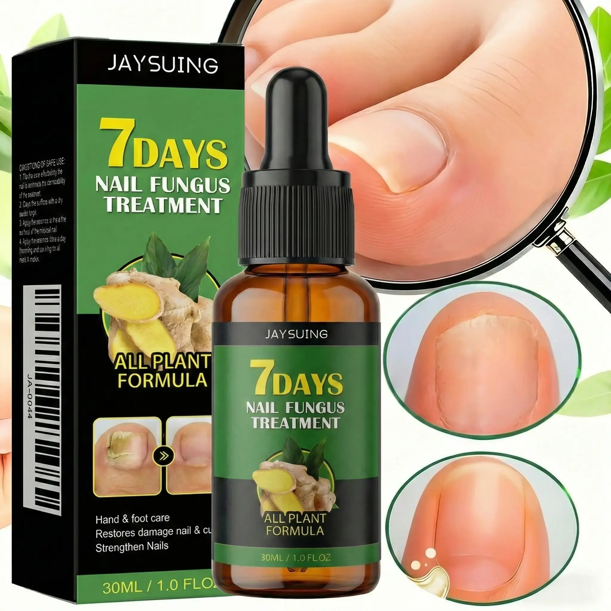 Natural Plant-Based Nail Repair Essence Moisturizer - Gentle Nail Care Serum for Dry, Flaky, Uneven Tips & Cracked Cuticles, Daily Manicure Maintenance Oil for Hands & Ft
