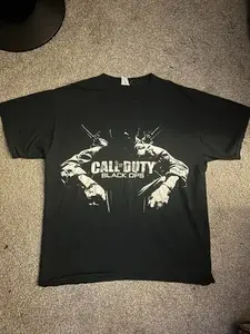 Vintage Call of Duty Black Ops Shirt Size Large Black