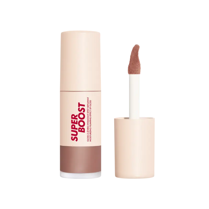 Super Boost Lip Gloss - MINI - Moisturizing & Plumping Lip Gloss with Hyaluronic Acid for Comfortable Hydrating Gloss with Unique Lip Grip Applicator