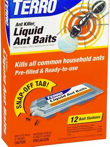 TERRO T300B Indoor Liquid Ant Killer - 12 Bait Stations Household Cleaning