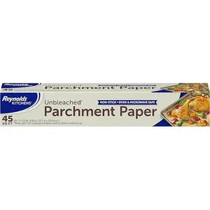 Reynolds Kitchens Unbleached Parchment Paper Roll, Non Stick Parchment Paper for Cooking and Baking, Oven Safe up to 425 Degrees, Chlorine-Free, 45 Feet x 12 Inches, 45 Total Sq. Ft. outdoorfun