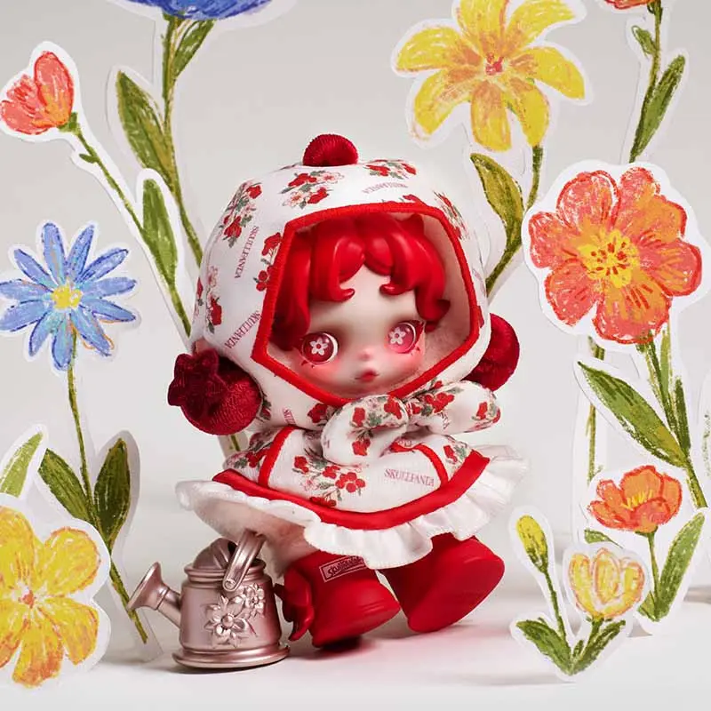 POP MART SKULLPANDA Amid Flowers Plush Doll Pendant【3】