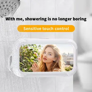 Waterproof Shower Phone Holder – 480° Rotating, Extendable and Adjustable Shower iPhone Holder, Wall-Mounted Bathroom Phone Holder, Waterproof and Anti-Fog, Suitable for 4–7-inch Phones, Bathroom Shelf