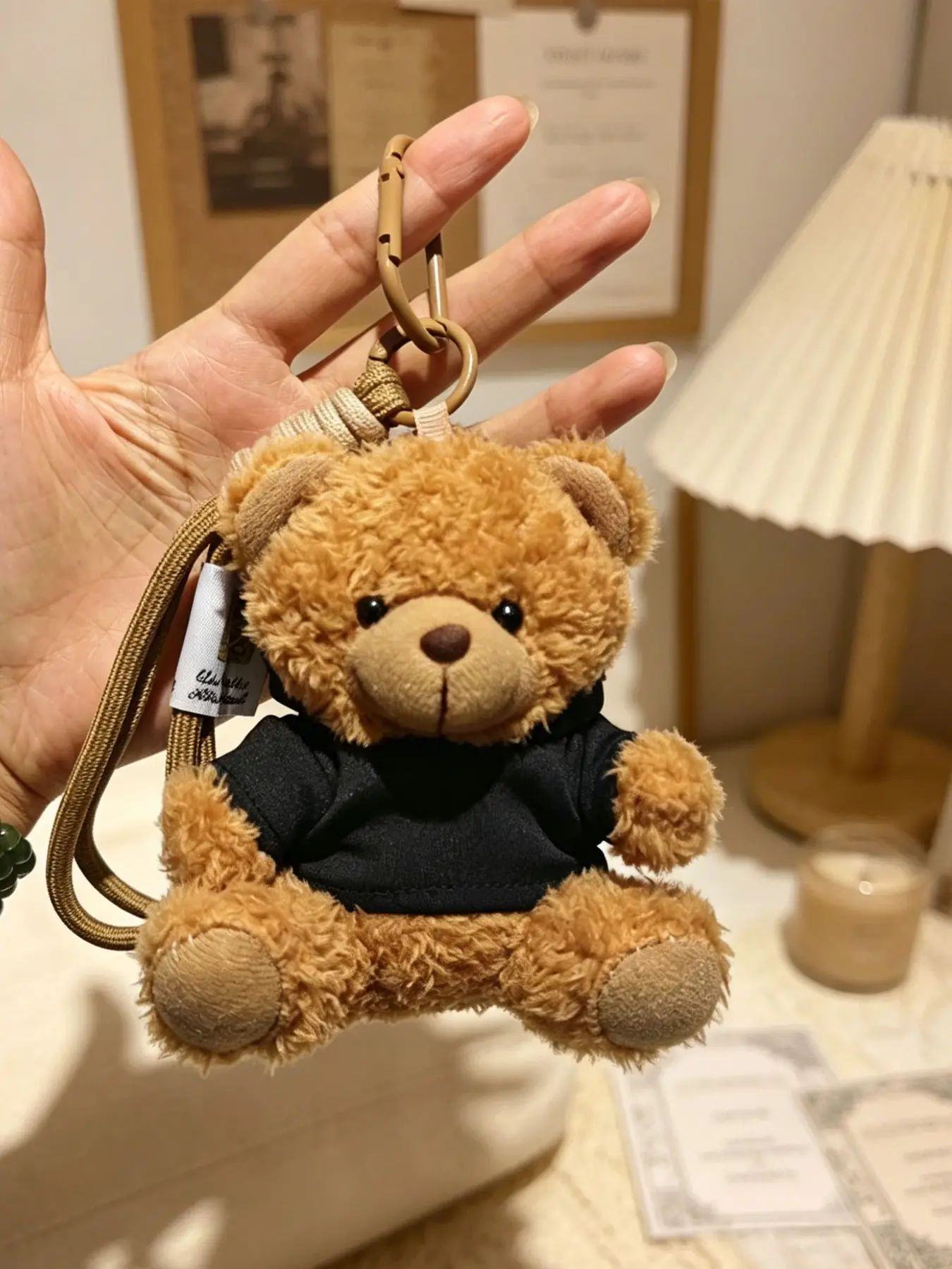 Stylish Plush Teddy Bear Bag Charm, Keychains Cute, Mini Hoodie Bear Fluffy Keychain for Bags with Durable Clasp, Soft Stuffed Animal Accessory for Backpacks, Purses & Keys, Great Gift Idea