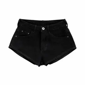“Denim Mini Shorts” Womenswear Essential Everyday Fit Light Bottom