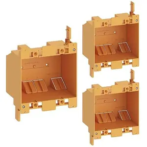 Inlight 2 Gang Electrical Outlet Box, 25 Cubic Inch Junction Box, Old Work Box, UL Listed, 3 Pack, IN-0501-5-3