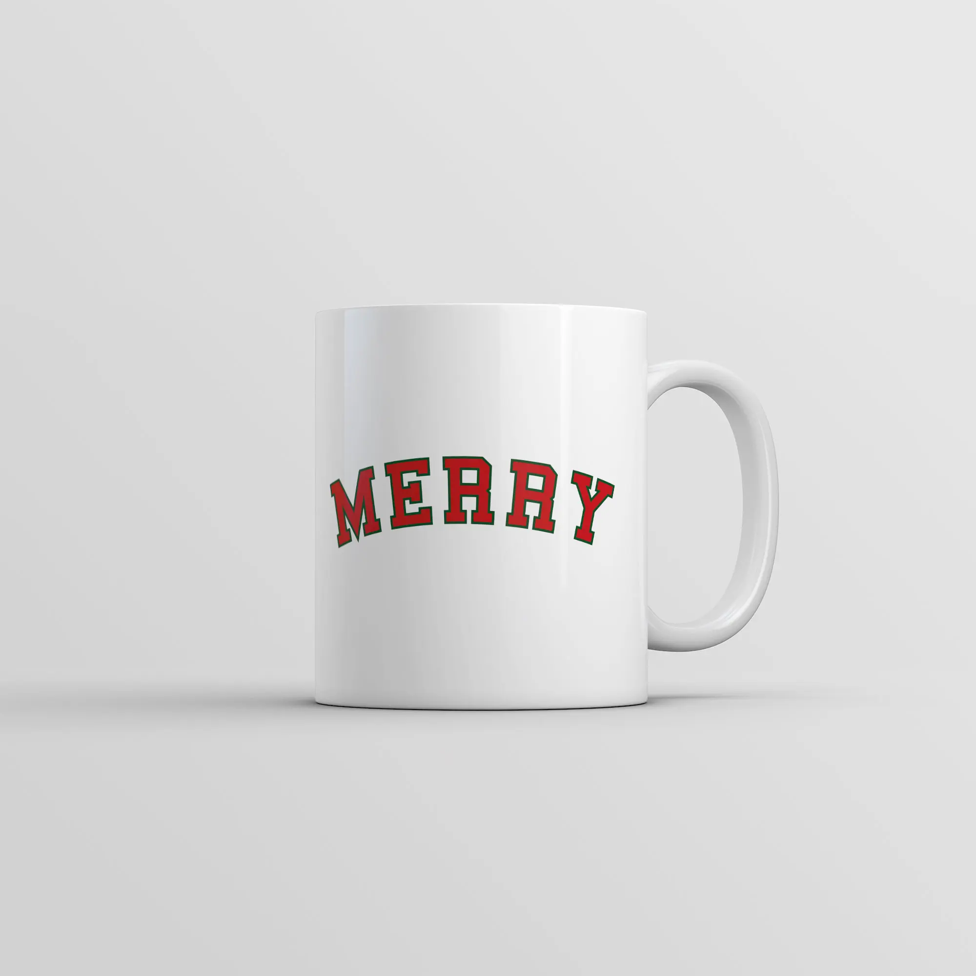 Merry Mug Funny Novelty Christmas Gift Coffee Cup - 11oz Funny Coffee Mugs Ceramic Printed Drinkware Cup