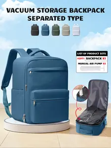 Ryanair Vacuum Compression Travel Backpack, Large Capacity Hiking Bag, Casual Daily Use, Under Seat Cabin Bag, Unisex, Lightweight & Durable