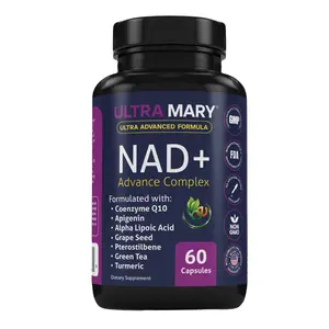 NAD+ Resveratrol Longevity Formula - 60 Capsules - Advanced Nicotinamide Adenine Dinucleotide with CoQ10, Green Tea, Apigenin & Turmeric - Cellular Energy & Vitality Support for Men & Women - Authentic by BEXPERTSUSA
