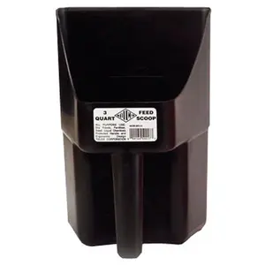 3 Quart Feed Scoop for Dry Foods Seeds Fertilizers Liquids Ice Melt and Powders Versatile Measurement Tool for Household and Professional Use