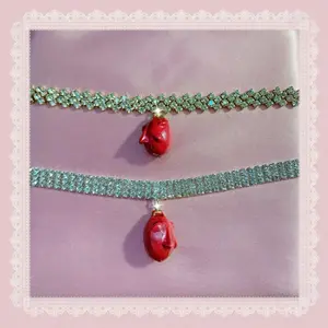 Berserk Anime Manga Griffith Behelit Jfashion Lolita Hime Gyaru Kawaii Coquette Dainty Rhinestone Y2K Choker Necklace