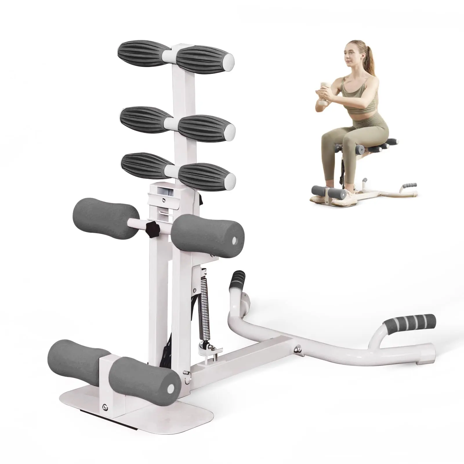 PAETA Squat Assist Machine, Home Gym Squat Trainer with Adjustable Resistance Bands, Glute, Leg & Core Exercise Equipment for Women & Men