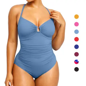 Shapellx Women's Smart Sculpt Shaping Swimsuit U-Ring Cut Out Slimming Swimwear One Piece Tummy Tucking Bathing Suit Shapellx Women's Smart Sculpt Shaping Swimsuit U-Ring Cut Out Slimming Swimwear One Piece Tummy Tucking Bathing Suit