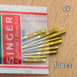 10 Counts Universal Sewing Machine Needles Size 14, Titanium Coated Set, Perfect for Home and Electric Sewing Machines