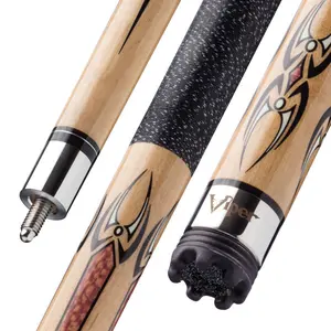 Viper Sinister Black and White Wrap with Brown Stain Billiard/Pool Cue Stick