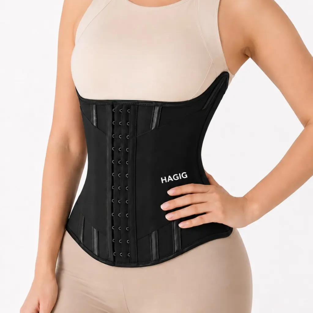 HAGIG Women's High Waist Compression Waist Trainer Corset Shapewear Belt