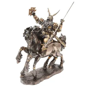Odin Statue – Norse Allfather with Raven Companions Decor Lead