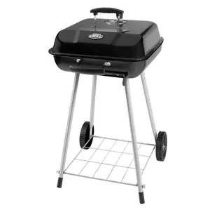Expert Grill 17.5 Inch Charcoal Grill with Wheels Adjustable Dampers Portable Outdoor BBQ Grill Heavy Duty Backyard Picnic Camping Barbecue Grill, Steel Charcoal grill