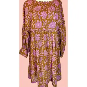 Uncle Frank Bubblegum Dress Casual Cotton Summer Women Comfortable Womenswear Casual Wear Lady