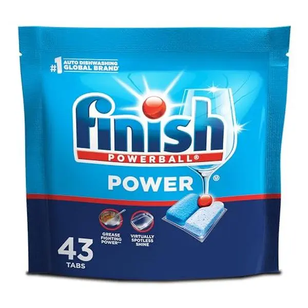 Finish Power Dishwasher Pods, No Pre-Rinse Dishwasher Detergent Soap For Deep Clean & Shine with Degreasing Power, Fresh Scent, 43 Count
