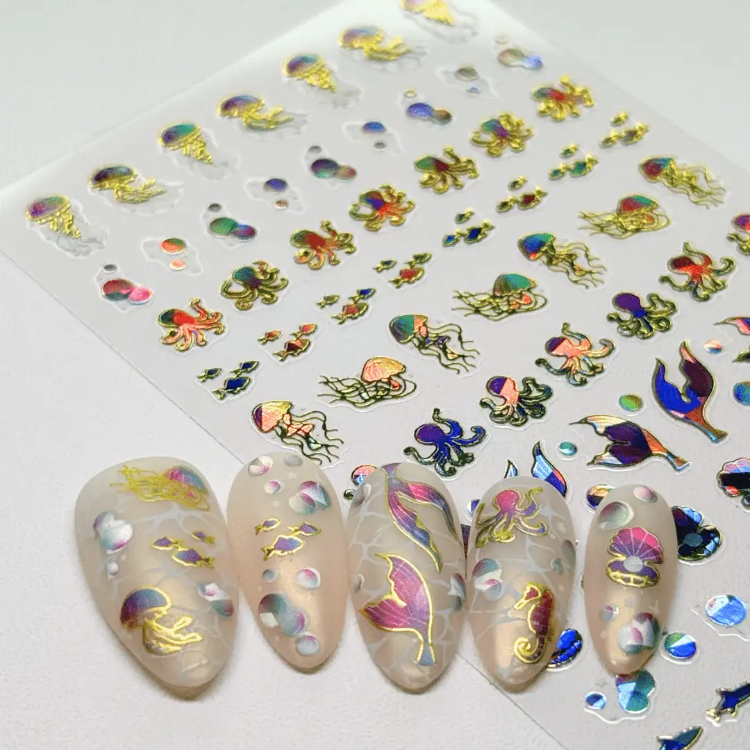 Fin & Friends (MS-107) - Nail Art Sticker
