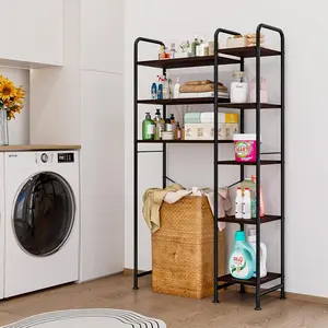 Over The Toilet Storage Bathroom Organizer Shelf Freestanding Space Saver with Toilet Multifunctional Rack Bathroom Organizer Towel Metal Deals For You Days