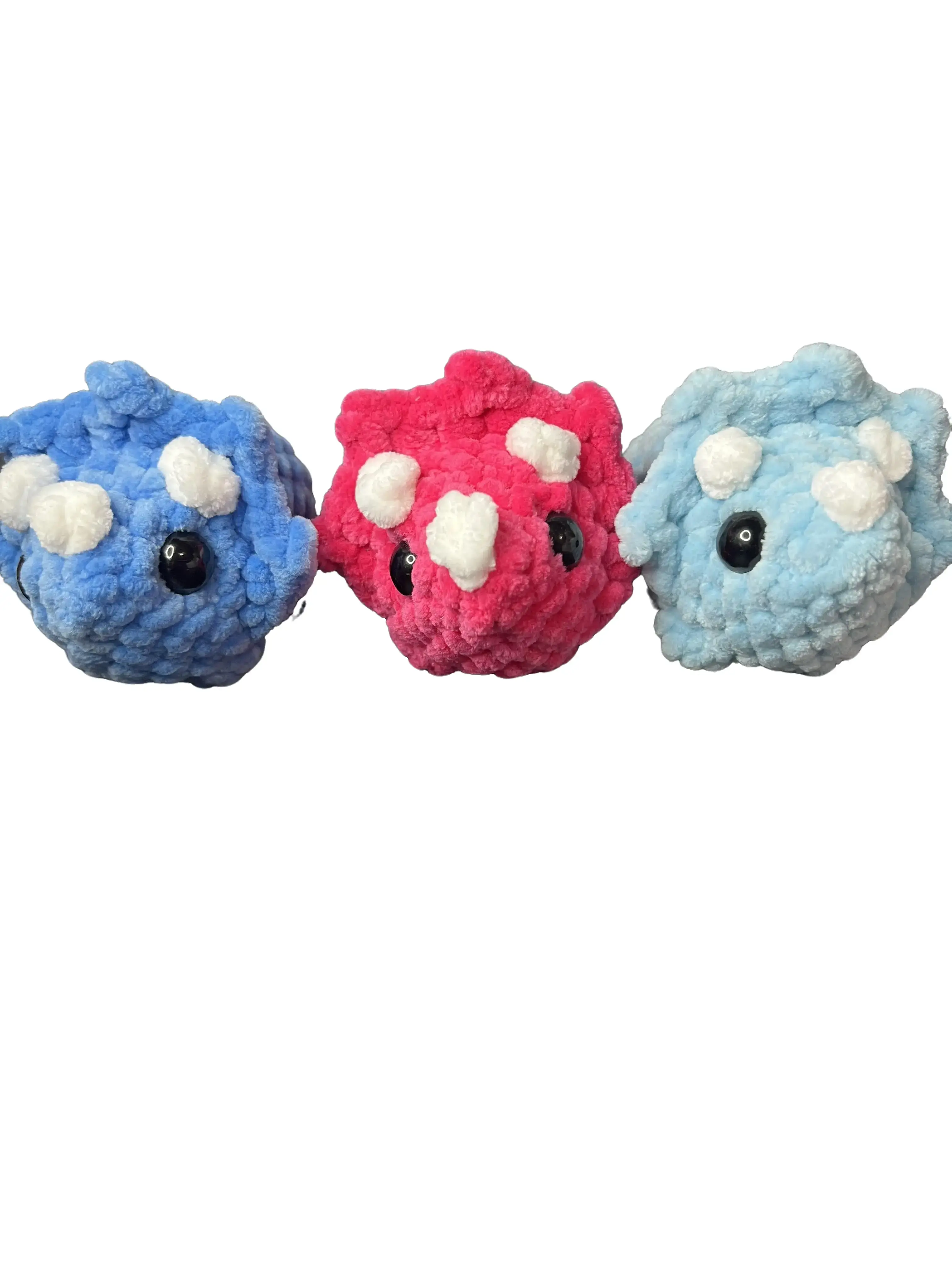 Crocheted Small Triceratops Crocheted Small Triceratops