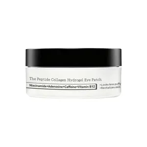 Peptide Collagen Hydrogel Eye Patch: Reduce Eye Bag Puffiness , Firm & Revitalize with Niacinamide + Caffeine + Vitamin B12