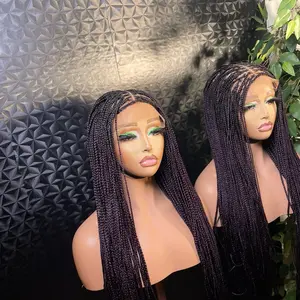6x6 small size knotless braids in 30 inches ( this is not a 360 full lace )