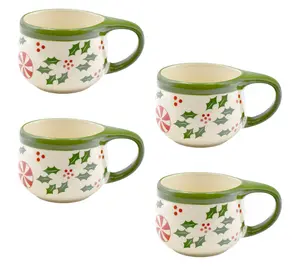 Temp-tations Seasonal Set of (4) 10-oz Mugs