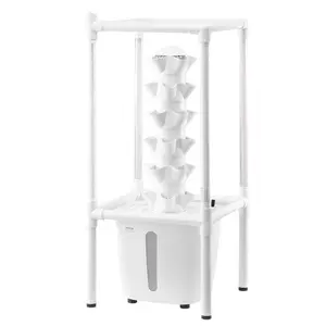 VEVOR Hydroponic Growing System with Grow Light, 30 Pods Vertical 6 Tiers Hydroponic Tower, Home Hydronic Garden with Water Pump, Plants Germination Kit for Indoor Herbs, Fruits and Vegetables