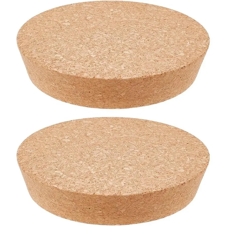 2 count Large Cork Stoppers Tapered Cork Plugs 4.6-5.1 Inch Wooden Tapered Corks Stopper Glass Jar  Bottle   Soft   for Kitchen Wedding Favor Canning - 2.5cm Thick