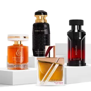 Midnight Baristas by Embarouge | Perfume Combo Gift Set | 4×100 ml | Kama Noir, Monark, Oud Studio & Midnight Mirage | Long Lasting Eau De Parfum | Vegan & Cruelty Free