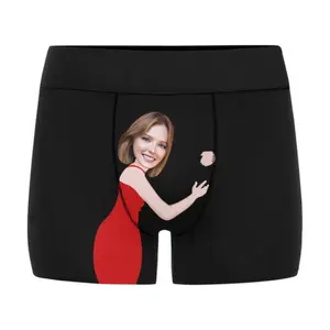 Custom Boxers with Face - Personalized Underwear with Photo - Face Boxer Briefs Design - Perfect Gift for Boyfriend or Husband on Valentine's Day