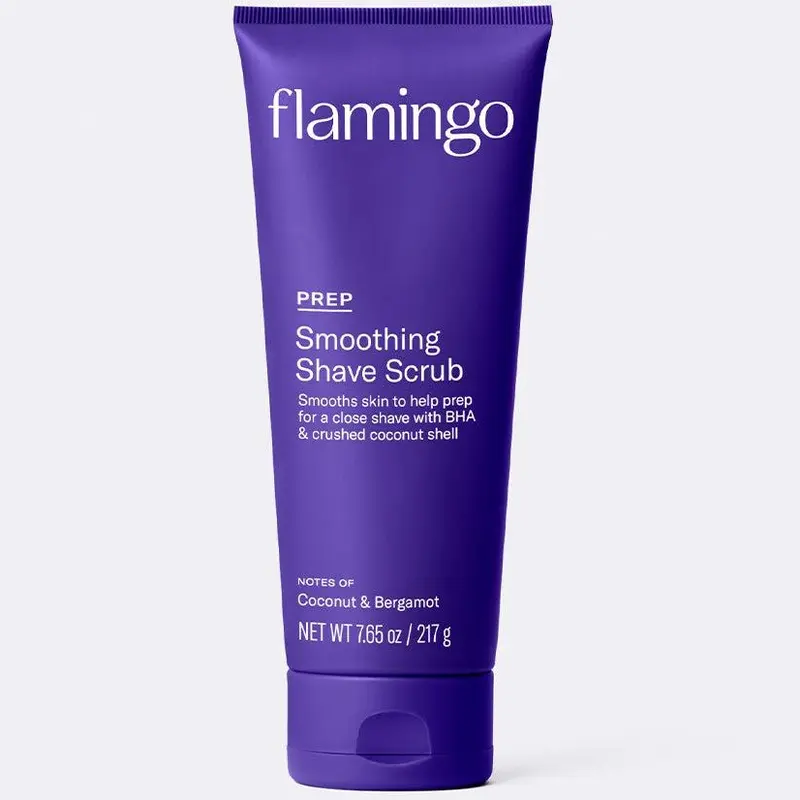Flamingo Smoothing Shave Prep Body Scrub with Coconut and Bergamot for Women - Exfoliation and Smooth Skin Body Care Bha