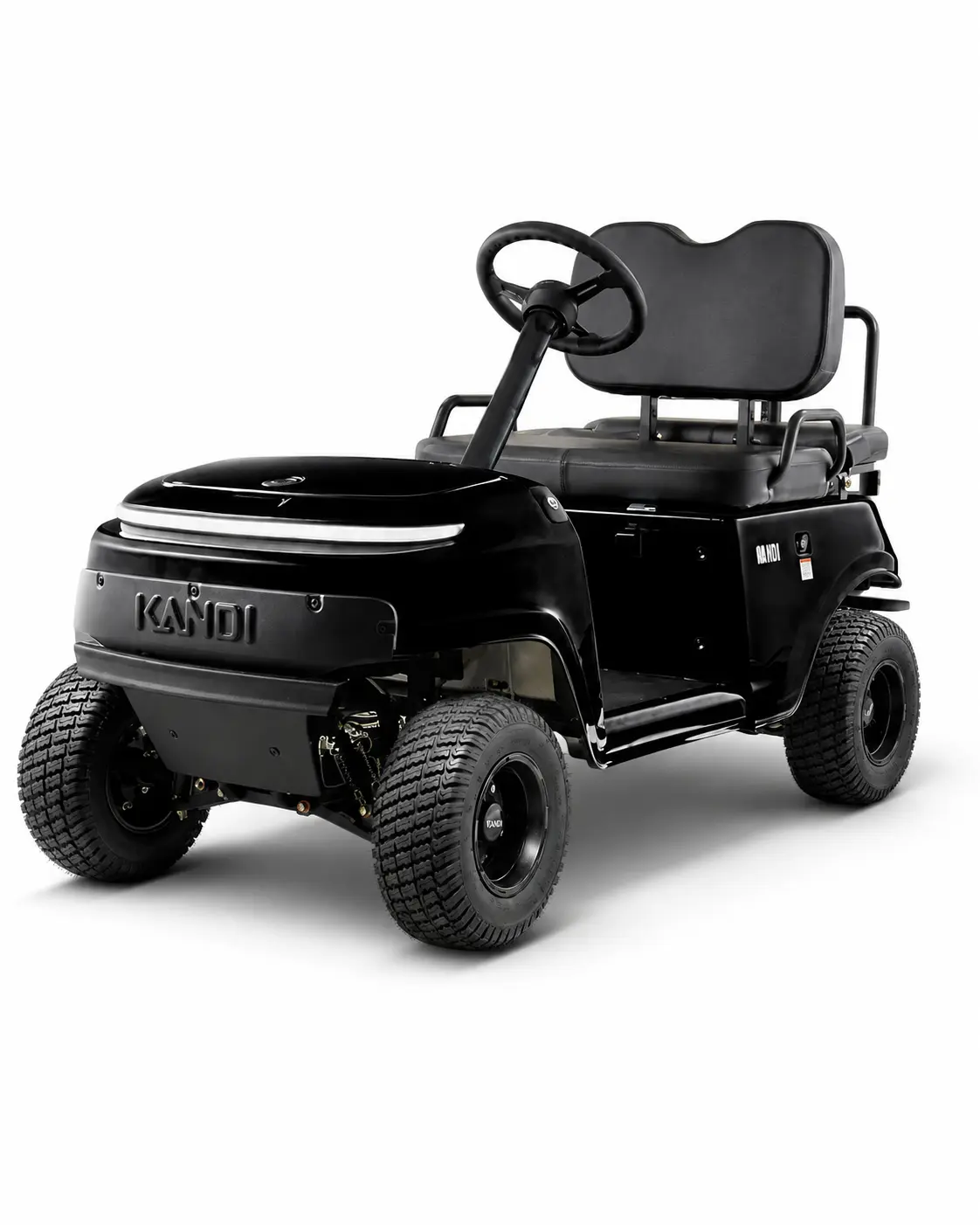 KANDI Mini LSV - Black, 1-Seat Low-Speed Vehicle for Sports & Outdoor Use