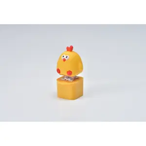 Unzip keycaps - Bobo Chicken, keychain, multiple lights, sound changes, easy to carry(only as a keyboard giveaway).