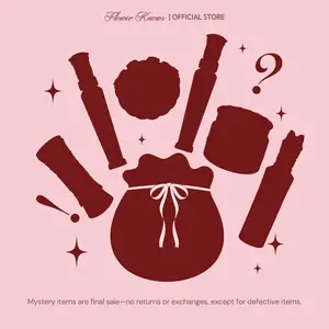 Flower Knows Merry Glow Set - Surprise Makeup Bundle with 2 or 3 Items, Lipstick, Blush, Highlighter, or Primer, Long-lasting, Smooth, Skin Care, Ideal Gift for Girls, Women, or Friends