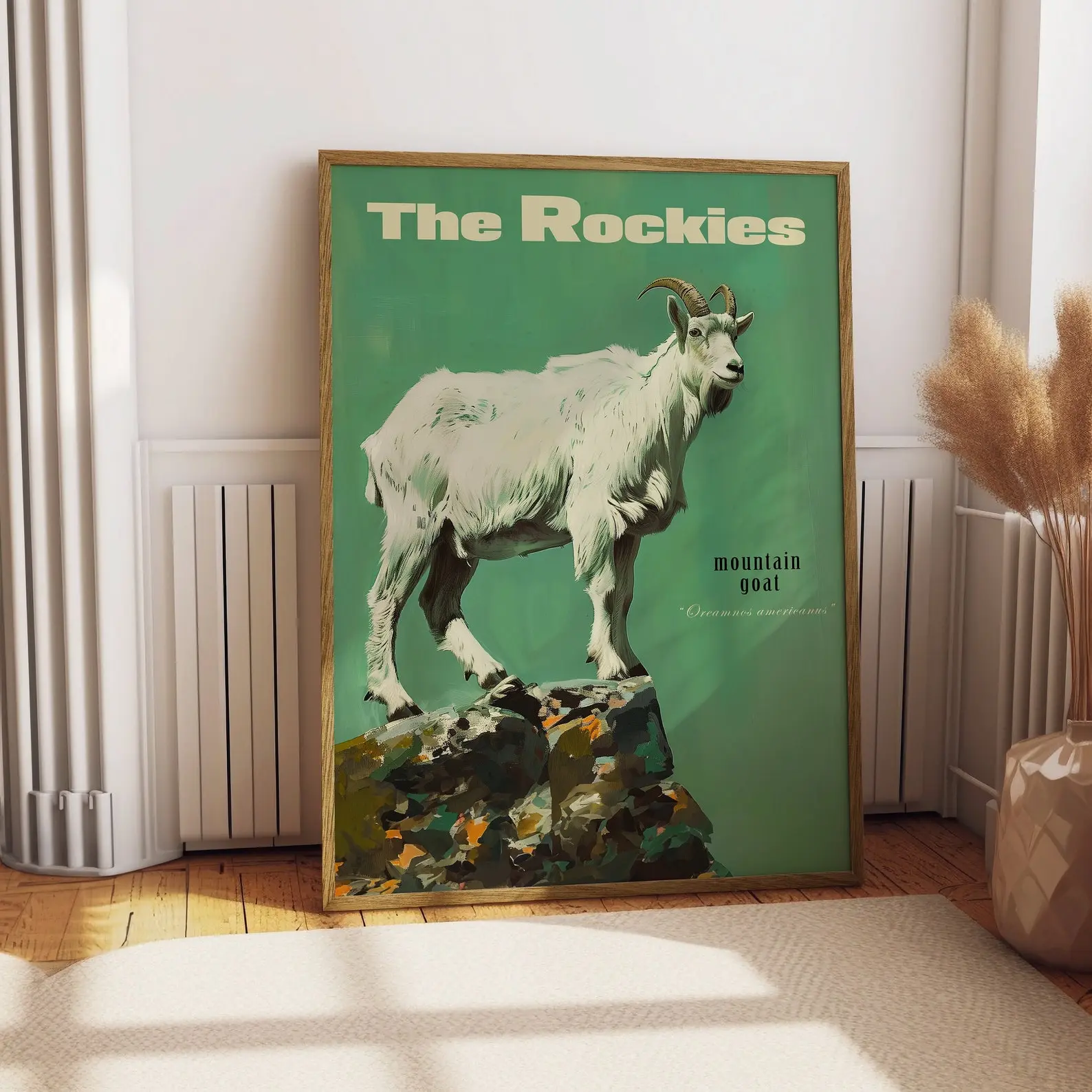 Vintage Animal Retro Hunting Poster Unframed, Outdoors Poster Travel Poster Cabin Cottage Wall Art, Mountains Sports Dad For him Gift