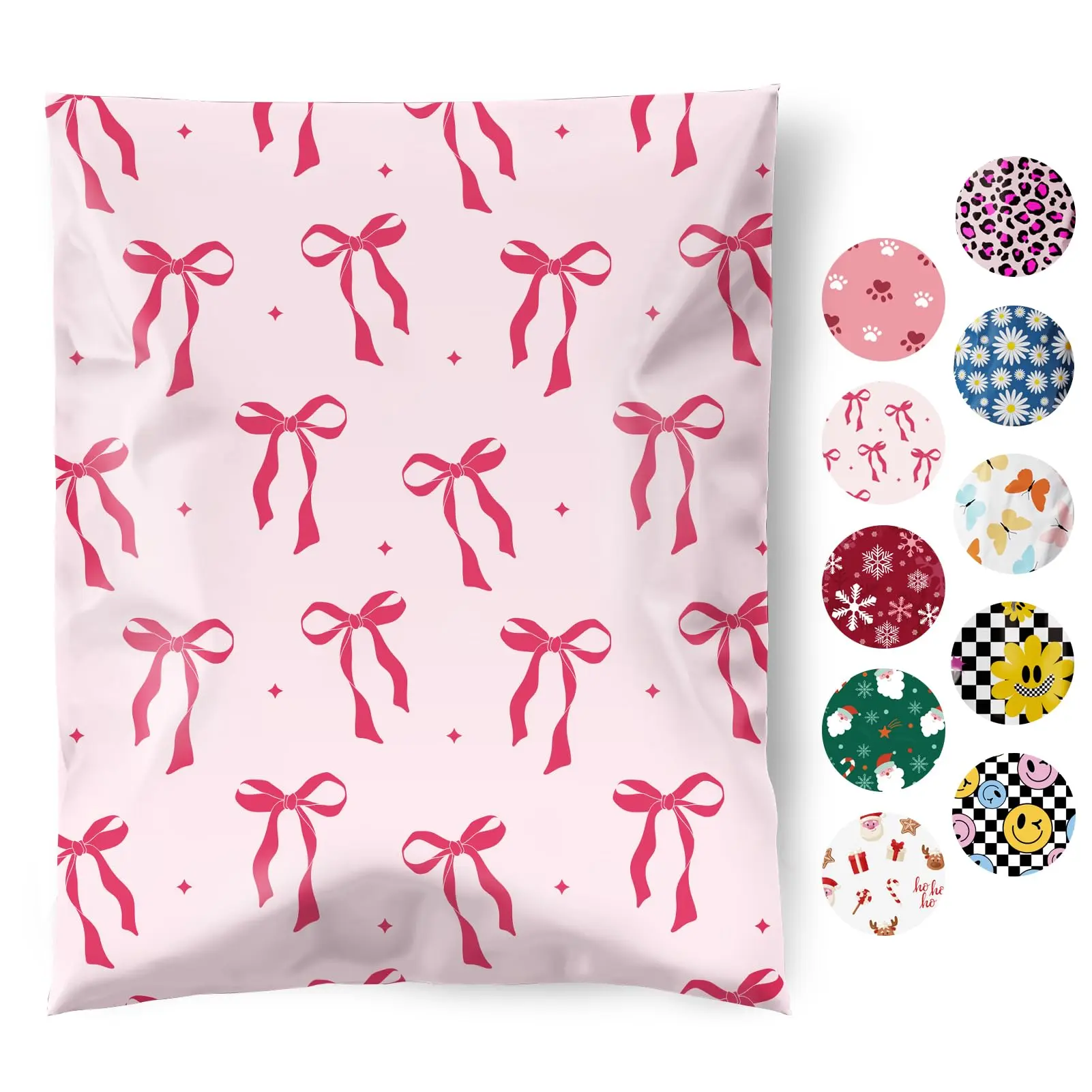 JIAROPACK Mother’s Day Waterproof Poly Mailers 10x13/14.5x19 Inch - Self Sealing, Heavy Duty Protection for Gift Packing & Small Business Shipping